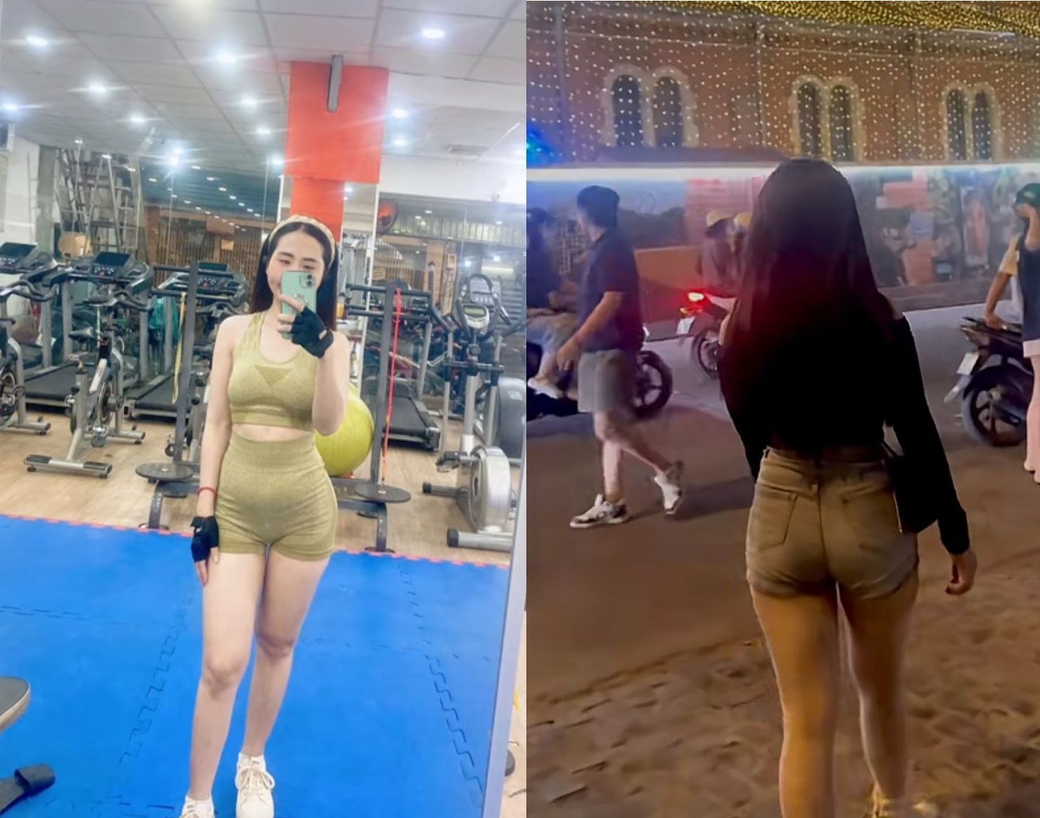Lén chịch em gái đã có chồng mê gym